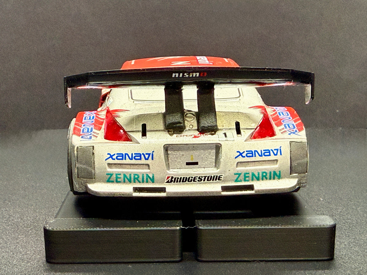 1/24 Scale Xanavi Nissan Z Analog Slot Car, JGTC 2004, Adjustable Metal Chassis, Lights!