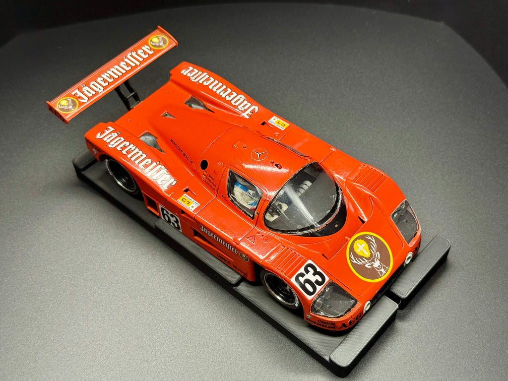 1/24 Sauber Mercedes C9 Analog Slot Car, Le Mans, Jägermeister, Metal Chassis