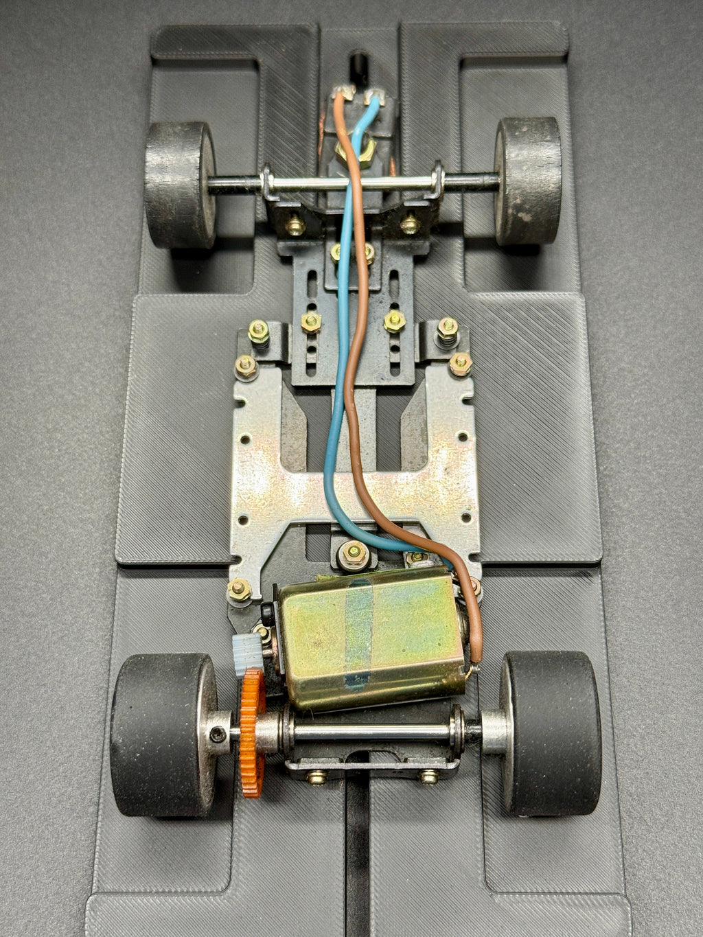 1/24 Sauber Mercedes C9 Analog Slot Car, Le Mans, Jägermeister, Metal Chassis