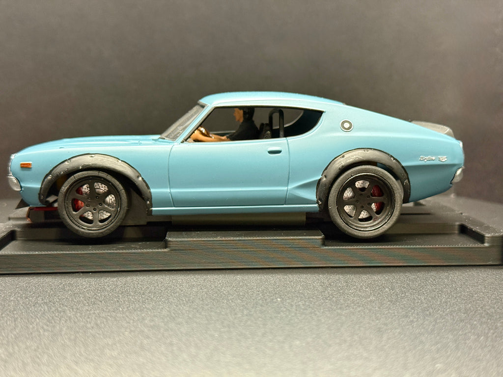 1/24 Nissan Skyline Kenmeri Japanese hot rod slot car side profile