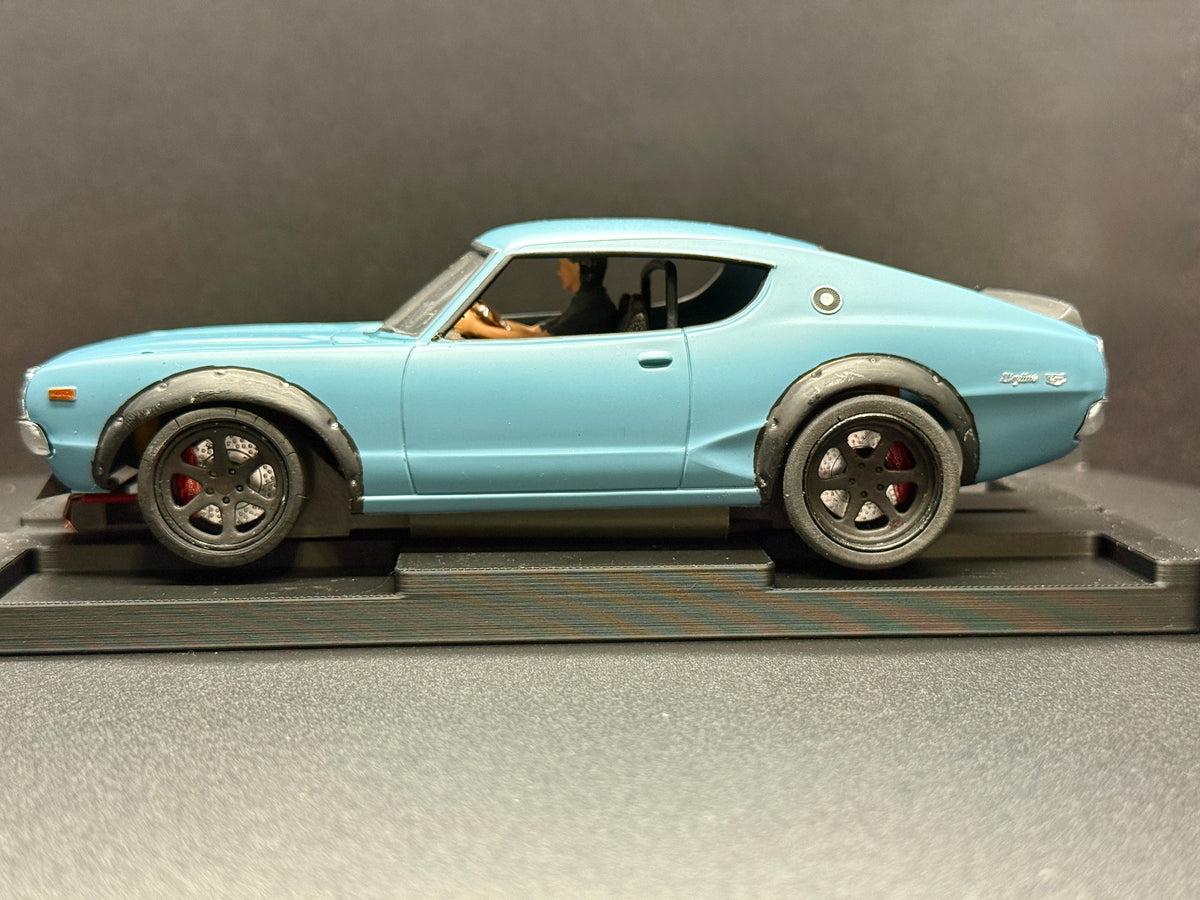 1/24 Nissan Skyline Kenmeri Japanese hot rod slot car side profile