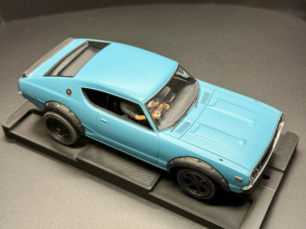1/24 Scale Nissan GTR "Kenmeri" Hot Rod Analog Slot Car, Plastic RaceGold Chassis