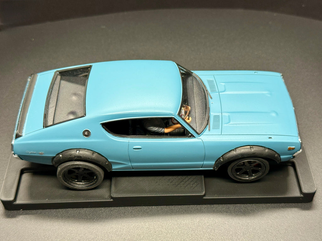 1/24 Scale Nissan GTR "Kenmeri" Hot Rod Analog Slot Car, Plastic RaceGold Chassis