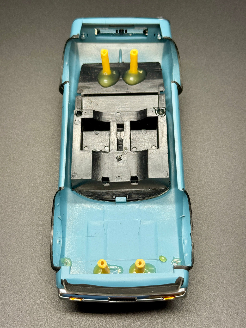 1/24 Scale Nissan GTR "Kenmeri" Hot Rod Analog Slot Car, Plastic RaceGold Chassis