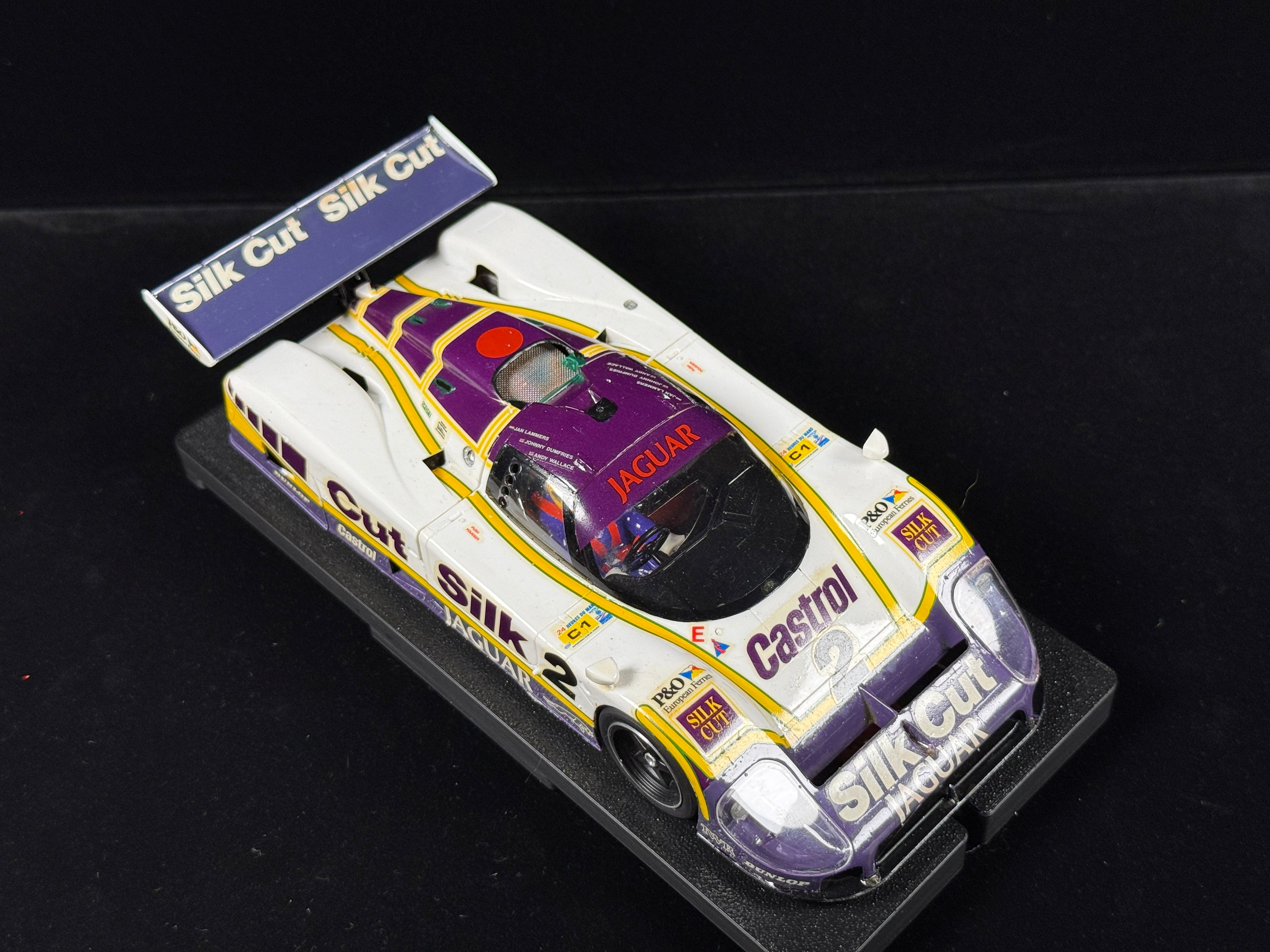 1/24 1988 Jaguar XJR-9 Analog Group C Slot Car, Silk Cut #2, 24H Le Mans