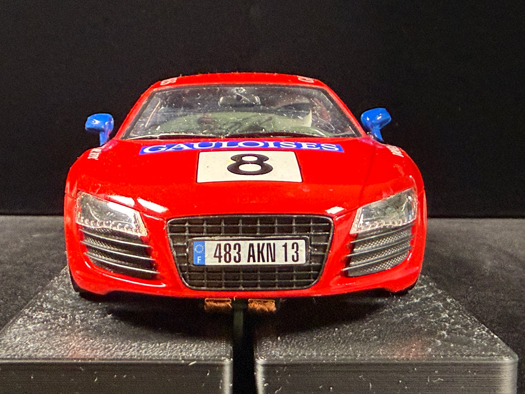 Audi R8 GT Gauloises #8 custom slot car front view
