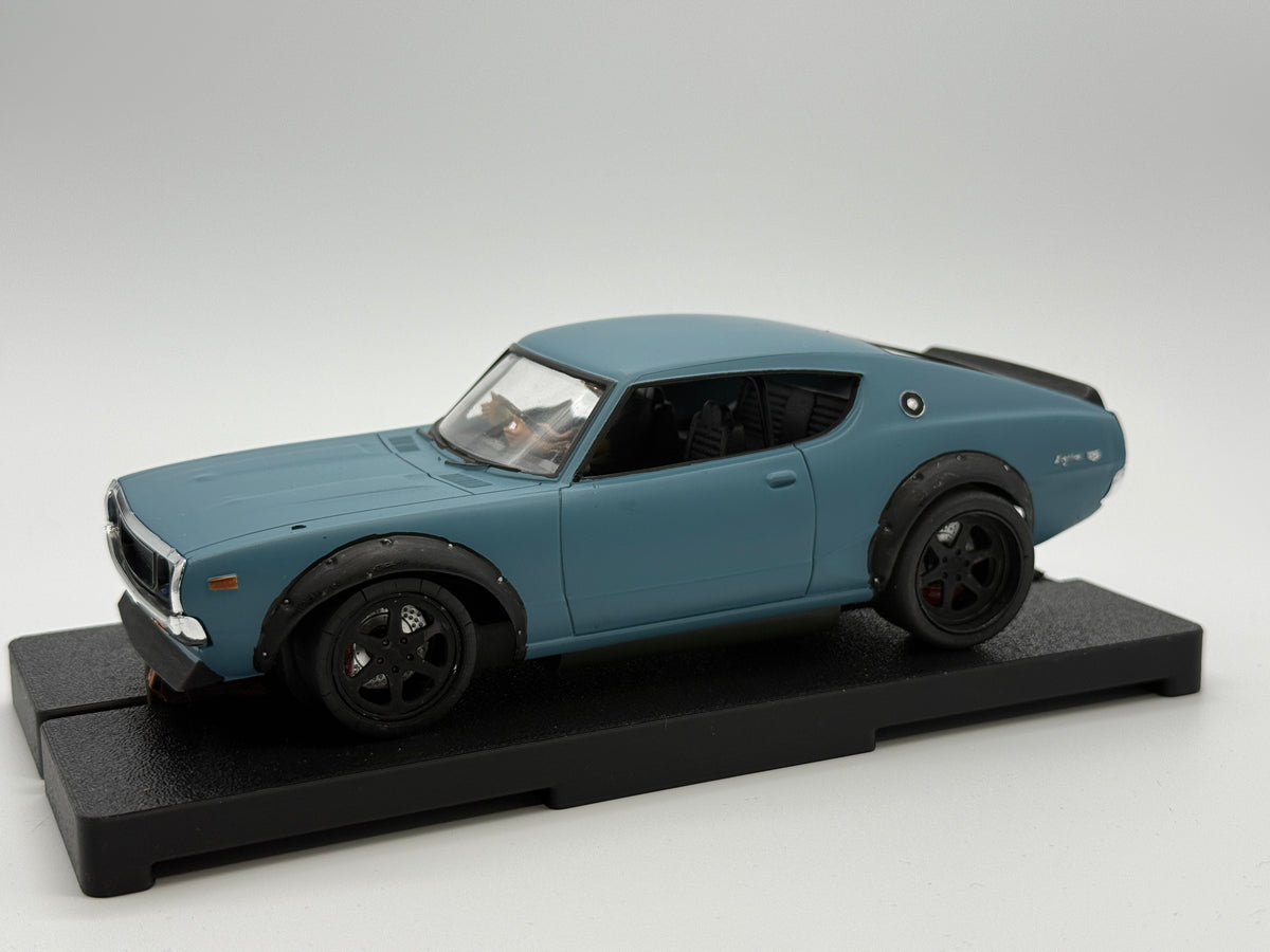 1/24 Scale Nissan GTR "Kenmeri" Hot Rod Analog Slot Car, Plastic RaceGold Chassis