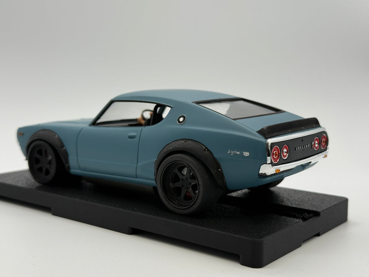 1/24 Scale Nissan GTR "Kenmeri" Hot Rod Analog Slot Car, Plastic RaceGold Chassis