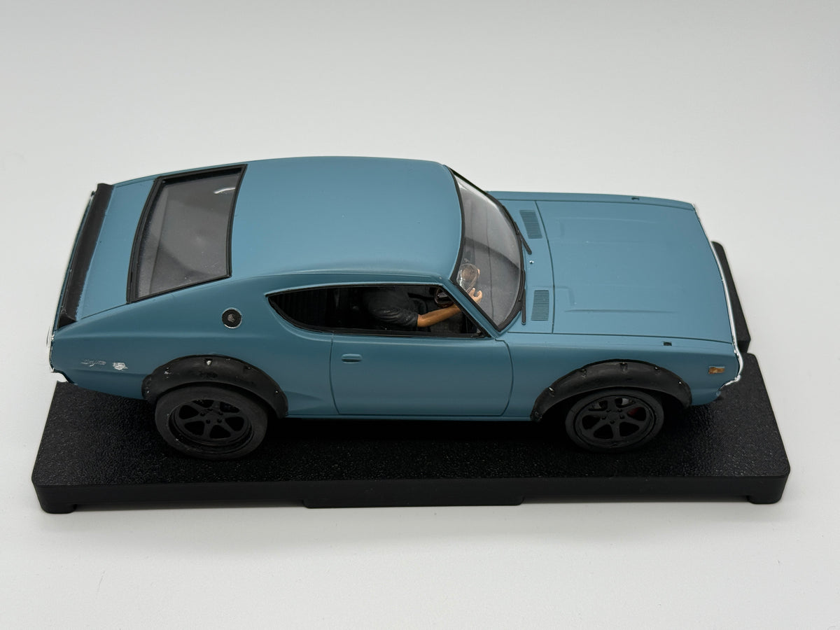 1/24 Scale Nissan GTR "Kenmeri" Hot Rod Analog Slot Car, Plastic RaceGold Chassis