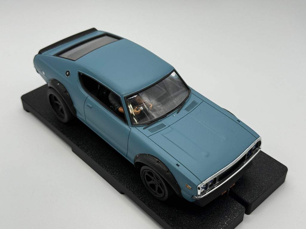 1/24 Scale Nissan GTR "Kenmeri" Hot Rod Analog Slot Car, Plastic RaceGold Chassis