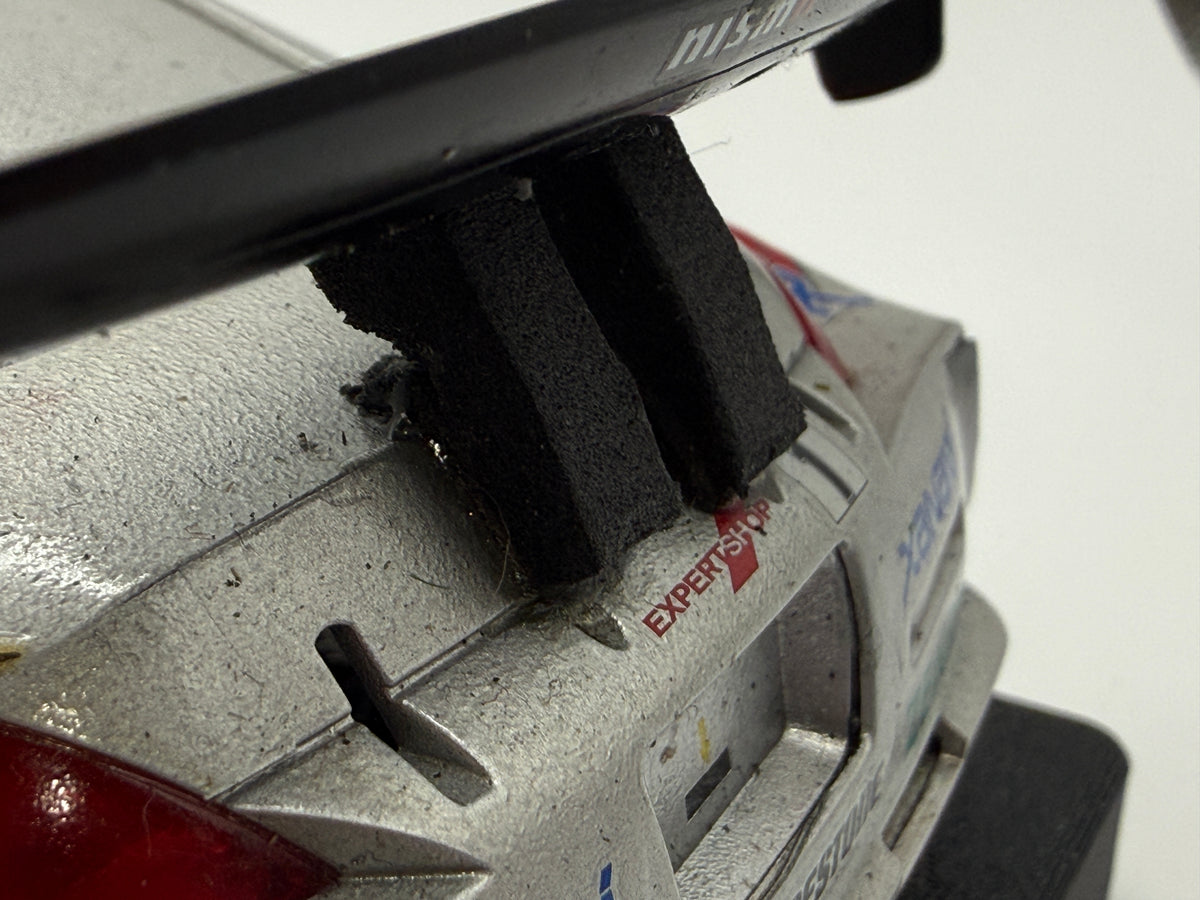 1/24 Scale Xanavi Nissan Z Analog Slot Car, JGTC 2004, Adjustable Metal Chassis, Lights!