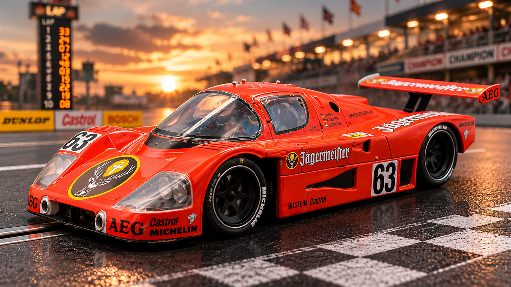 Hand-built 1/24 Sauber Mercedes C9 Jägermeister Group C slot car